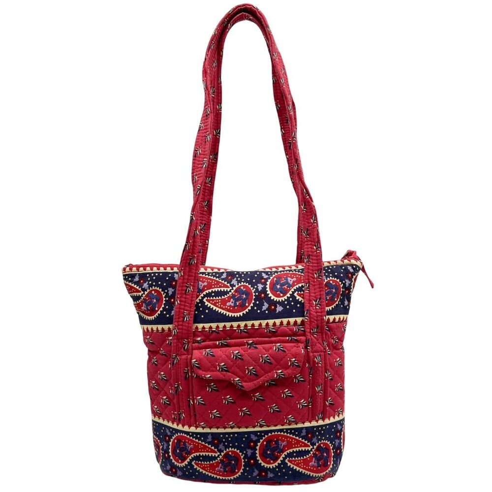 Unbranded Red Cotton Paisley Shoulder Bag